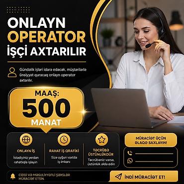 telebeler ucun part time is: Çağrı mərkəzi operatoru tələb olunur, İstənilən yaş, Təcrübəsiz, Aylıq ödəniş — 1