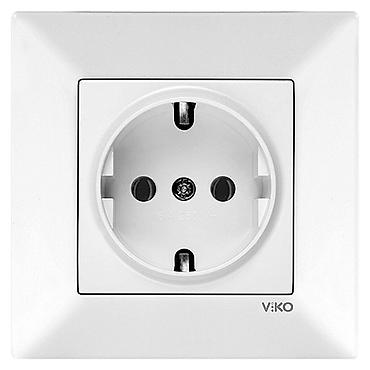 pan: Розетка, С заземлением, Viko, Встроенные, 1 гнездо — 3