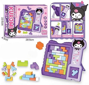 мини пазлы: Игровой набор-головоломка Kuromi “Tetris Game” 3-в-1 - Тематика — 1