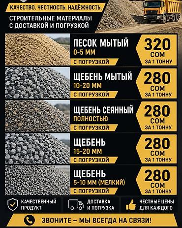 продажа мёда: Щебень, Для дороги, В тоннах, Камаз, Хово, Шахман — 1
