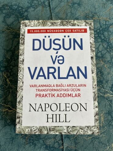 düşün və varlan pdf: Napoleon Hill tərəfindən yazılmış "Düşün və Varlan" kitabı