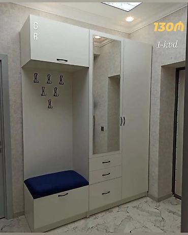 2ci el dolablar: Dehliz üçün asılqanlı dolablar – güzgülü, oturacaqlı və çoxfunksiyalı — 8