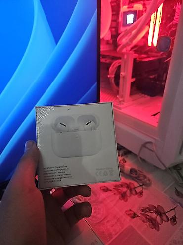apple air: Məhsul: Simsiz qulaqlıq + simsiz şarj edən qab (qutuda) — 1