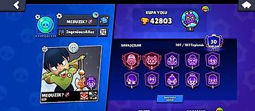 benetton çanta: Brawl Stars oyunu üçün yüksək səviyyəli hesab - Səviyyə: Maksimum 11 — 5
