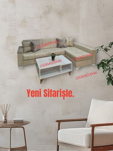 купить недорогой диван: Künc divan, Qonaq otağı üçün, Parça, Bazalı, Açılan, Kitab