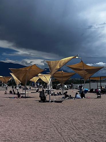 Иссык-Куль 2026: Коттедж, Palm Beach ЦО Palm Beach, Чок-Тал, Детская площадка, Охраняемая территория, Парковка, стоянка — 13