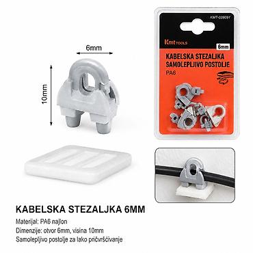 Phone Cables: KMT Čelika 9368837 Kabelska stezaljka sa samolepljivim postoljem — 1