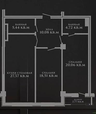 Үй куруучулардан жаңы конуштар: 3 бөлмө, 89 м² — 2