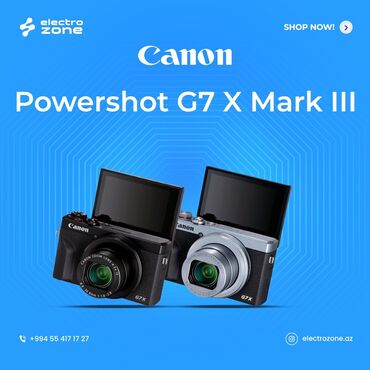 Fotokameralar: Canon firması tərəfindən 2014 cü il tarixində Powershot G7 X elan