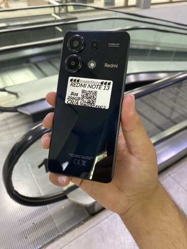 увеличительное стекло: Redmi, Redmi Note 13, Б/у, 256 ГБ, цвет - Черный, 1 SIM, 2 SIM