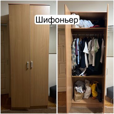 трехстворчатый шифоньер: Шифоньер Шкаф, Для одежды, Б/у