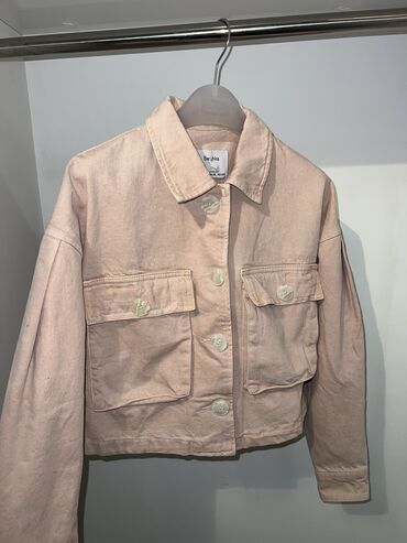 поло куртка: Джинсовая куртка, Свободная модель, Лето, S (EU 36), M (EU 38), XL (EU 42)