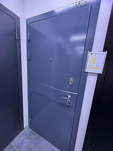 Двери для домов и квартир, Металлическая, Одностворчатая, Российская, цвет - Серый