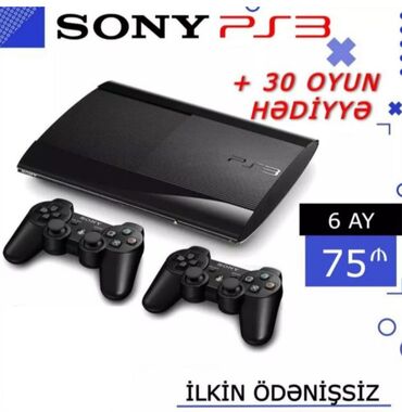 PS3 (Sony PlayStation 3): Playstation 3 konsollarinin nagd ve kreditle satisi i̇lki̇n odeni̇s