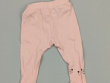 spodnie dresowe rozowe: Spodnie dresowe, 0-3 m, stan - Zadowalający