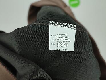 biale rajtuzy: Spodnie materiałowe damskie, rozmiar 2XL — 4