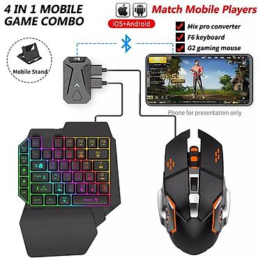 блендер 3 в 1: Barter maraqlidi 4-in-1 Video Game Combo Pack – klaviatura və siçanla — 2