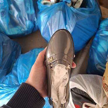 dəri qısa botinkalar: Ölçü: 30 ✔️ (yeni) Qadınlar üçün parlaq laklı lofer - Rəng — 2