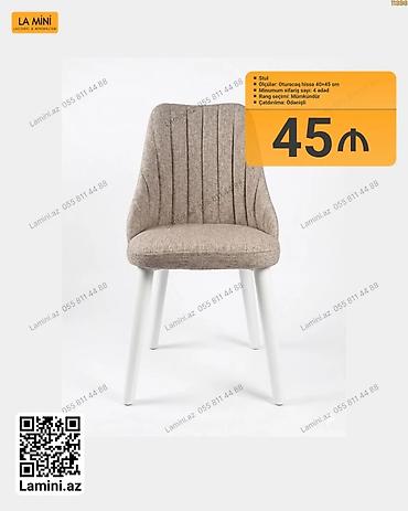 Ev və bağ: Stul – lakonik və minimalist dizayn - Oturacaq hissəsi: 40×45 sm - — 1