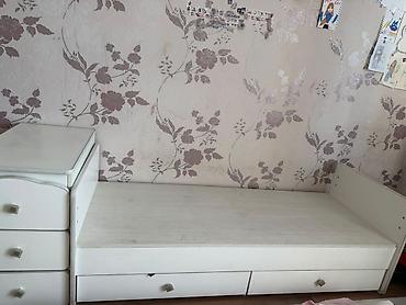 bunk bed: Односпальная кровать, Б/у, С ящиком для хранения, длина - 195 см — 1