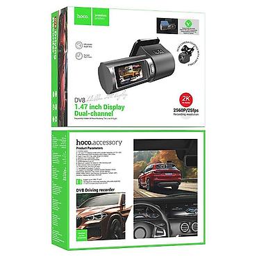 android auto: Автомобильный видеорегистратор HOCO DV8 (двухканальный, с задней — 1