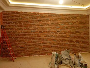 Fasad işləri: Kabançik usdasi dekorativni daş cay dasdari travertin daşlarin — 5