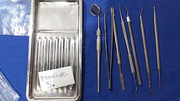 Ostali medicinski proizvodi: Stomatološki pregled Tacna sa instrumentima za stomatološki pregled — 5