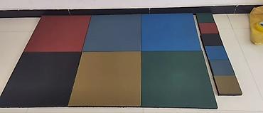 Модульные покрытия, пазлы: Плитка-коврик из резиновой крошки с замком «пазл» для спортивных и — 12