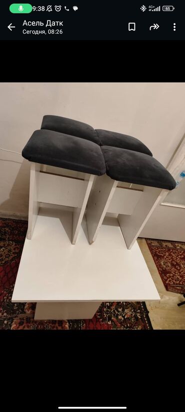 берекет мебель: Комплект стол и стулья Б/у