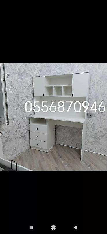Uşaq masaları: Oğlan və qız üçün, Yeni, Siyirməli, Yazı masası, Stulsuz — 9