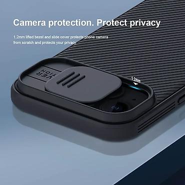 Maske i futrole za telefone: Futrola NILLKIN Cam Shield Pro za iPhone 15 Plus (6.7) crna. Kataloški — 6