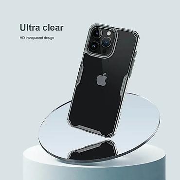Maske i futrole za telefone: Maska Nillkin Nature Pro za iPhone 15 Pro Max 6.7 transparent. Uz brzu — 5
