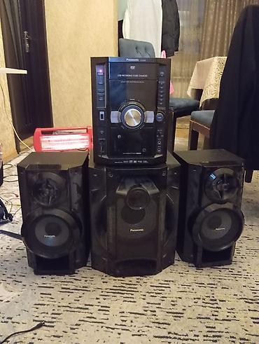 panasonic музыкальный центр: Panasonic ev audio sistemi – DVD receiver və 3 ədəd akustik kolonka — 3