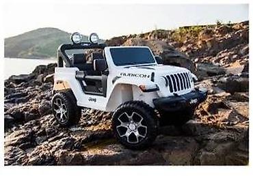 Sve za decu: Električni dečji džip – beli off-road model sa 2 sedišta - — 4