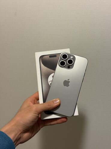 айфон xs max бу купить: IPhone 15 Pro Max, Колдонулган, 256 ГБ, Natural Titanium, Куту, 90 %