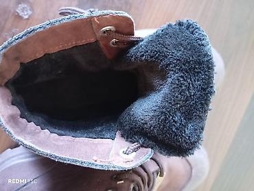 детские осенние туфли: Qəhvəyi rəngdə unisex payiz -qış botları - Material: yumşaq süet — 6