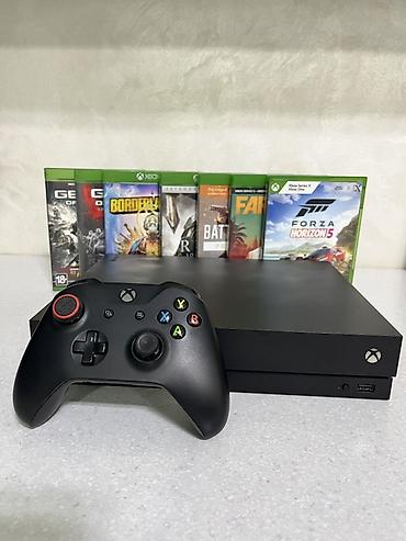xbox one fat: Игровая консоль Xbox One X (черный цвет) с комплектом игр и — 1