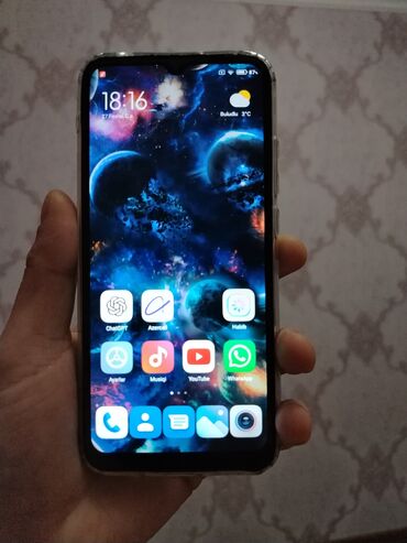 Xiaomi: Xiaomi Redmi 9A, 2 GB, rəng - Qara, 
 Zəmanət, Sensor, Barmaq izi