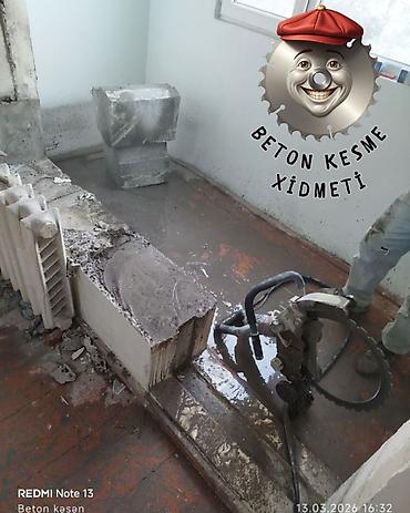 Beton işləri: Əlaqə:099-401-22-22 070-829-99-99 Beton kəsmə xidməti - Divar — 25