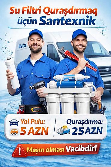 фильтр для воды баку: Su filtri quraşdırılması xidməti - Xidmət: Məişət üçün su — 1