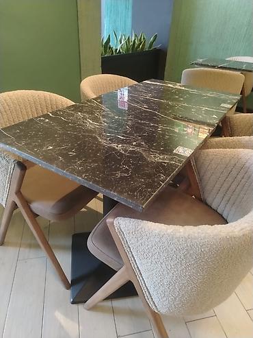 restoran stulları: Restoran üçün Masa dəsti satılır,masa 100₼,1 ədəd oturacaq — 1