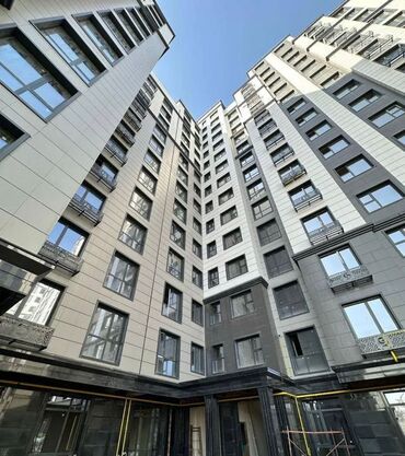 купить квартиру в строящемся доме: 2 бөлмө, 64 кв. м, Элитка, 12 кабат, ПСО (өзү оңдоп түзөтүп бүтүү үчүн)