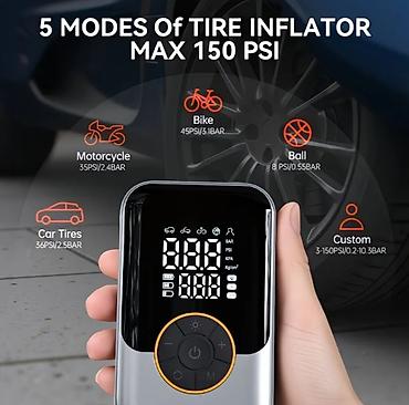 hyundai kompressor: Ağıllı portativ hava kompressoru – çoxfunksiyalı nasos - Maks — 4