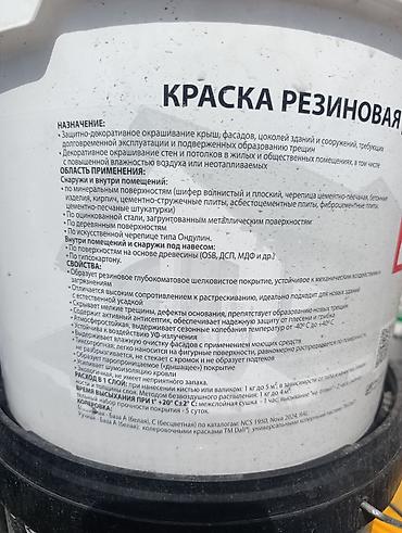 крыша краска: Краска резиновая Dali для кровли, цоколя и фасада - Тип — 5