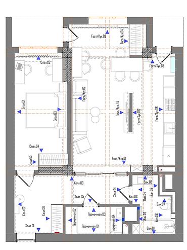 rayyan: 2 комнаты, 80 м², Дордой Плаза ТРЦ Элитка, 7 этаж, Евроремонт — 10