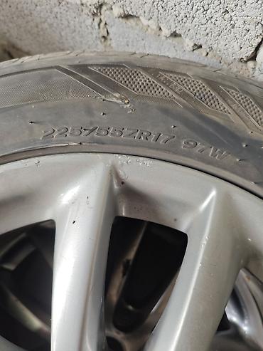 Унаа: Дөңгөлөктөр монтажда 225 / 55 / R 17, Жай, Колдонулган, Комплект, Жеңил унаалар, Куйма, тешиктери - 5 — 9