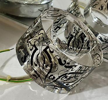 Бра, настенные светильники: Rəngli şüşədən dekorativ divar bra-ları (cüt) - Material: qalın — 10