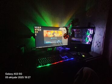 Kompüter və noutbuk aksesuarları: Ekran karti: Rx 480 8gb ram Processor: i7 3770 3.4gh Ram:16 gb Ana