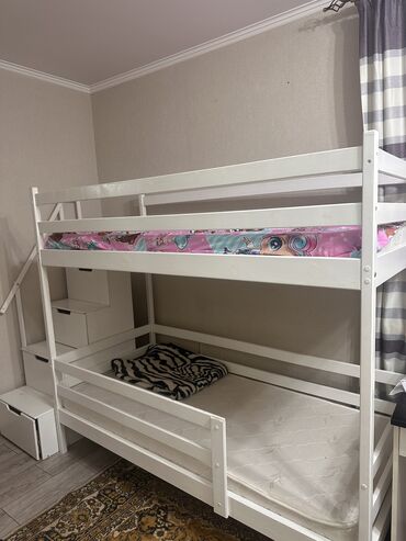 двухъярусные кровати в рассрочку: Двухъярусная кровать, Для девочки, Для мальчика, Б/у