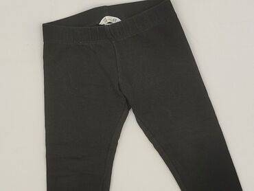 legginsy w paski biało czarne: Legginsy dziecięce, H&M, 2-3 lat, 92/98, stan - Bardzo dobry